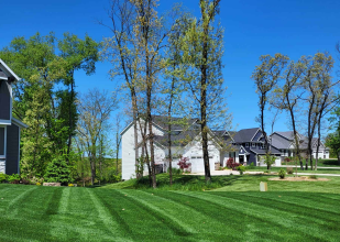 Residential Mowing of a home in Hendersonville TN